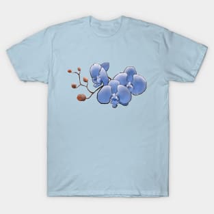 blue orchid flower T-Shirt